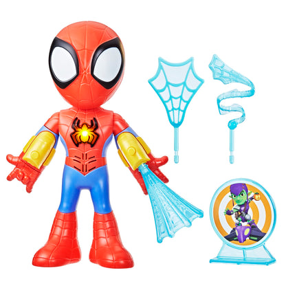 SPIDEY AND HIS AMAZING FRIENDS Marvel elektronischer Spidey, Action-Figur (25 cm), Vorschulspielzeug für Kinder ab 3