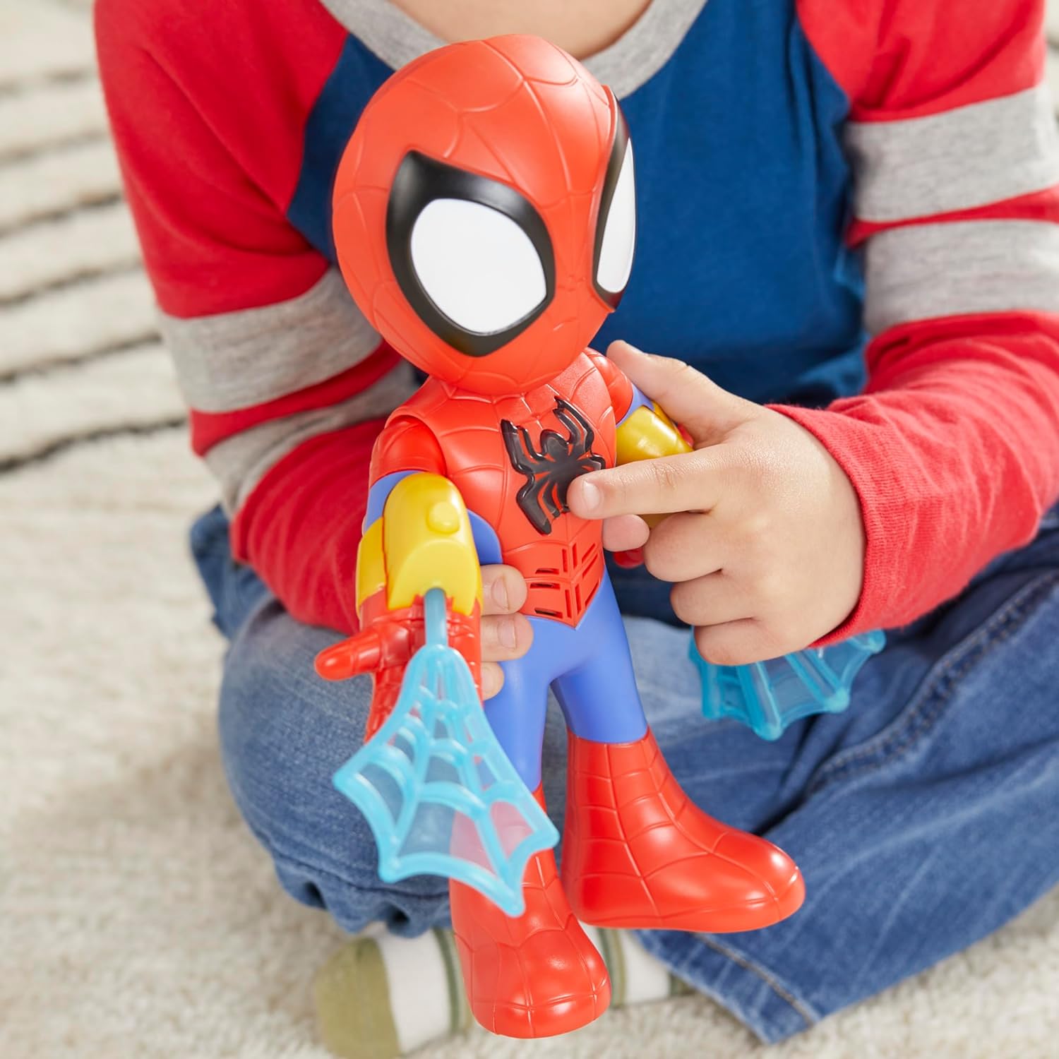 SPIDEY AND HIS AMAZING FRIENDS Marvel elektronischer Spidey, Action-Figur (25 cm), Vorschulspielzeug für Kinder ab 3