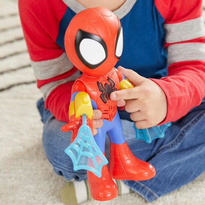 SPIDEY AND HIS AMAZING FRIENDS Marvel elektronischer Spidey, Action-Figur (25 cm), Vorschulspielzeug für Kinder ab 3
