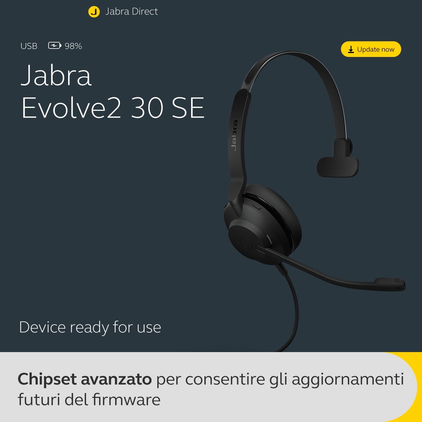 Jabra Evolve2 30 SE USB-C, UC version