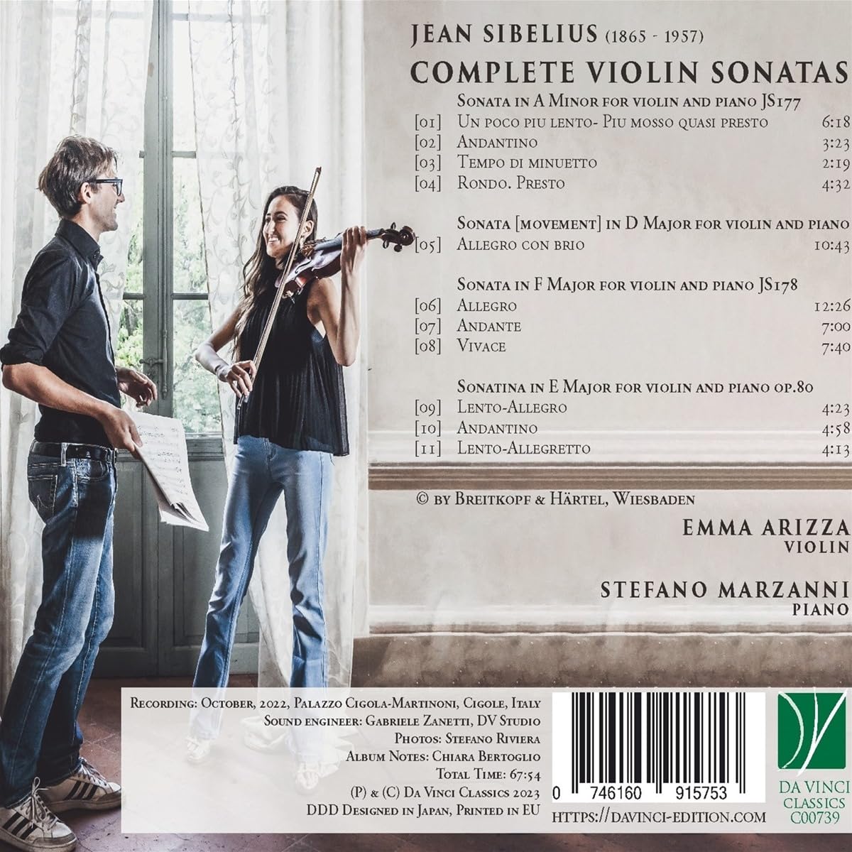 Sibelius: Complete Violin Sonatas