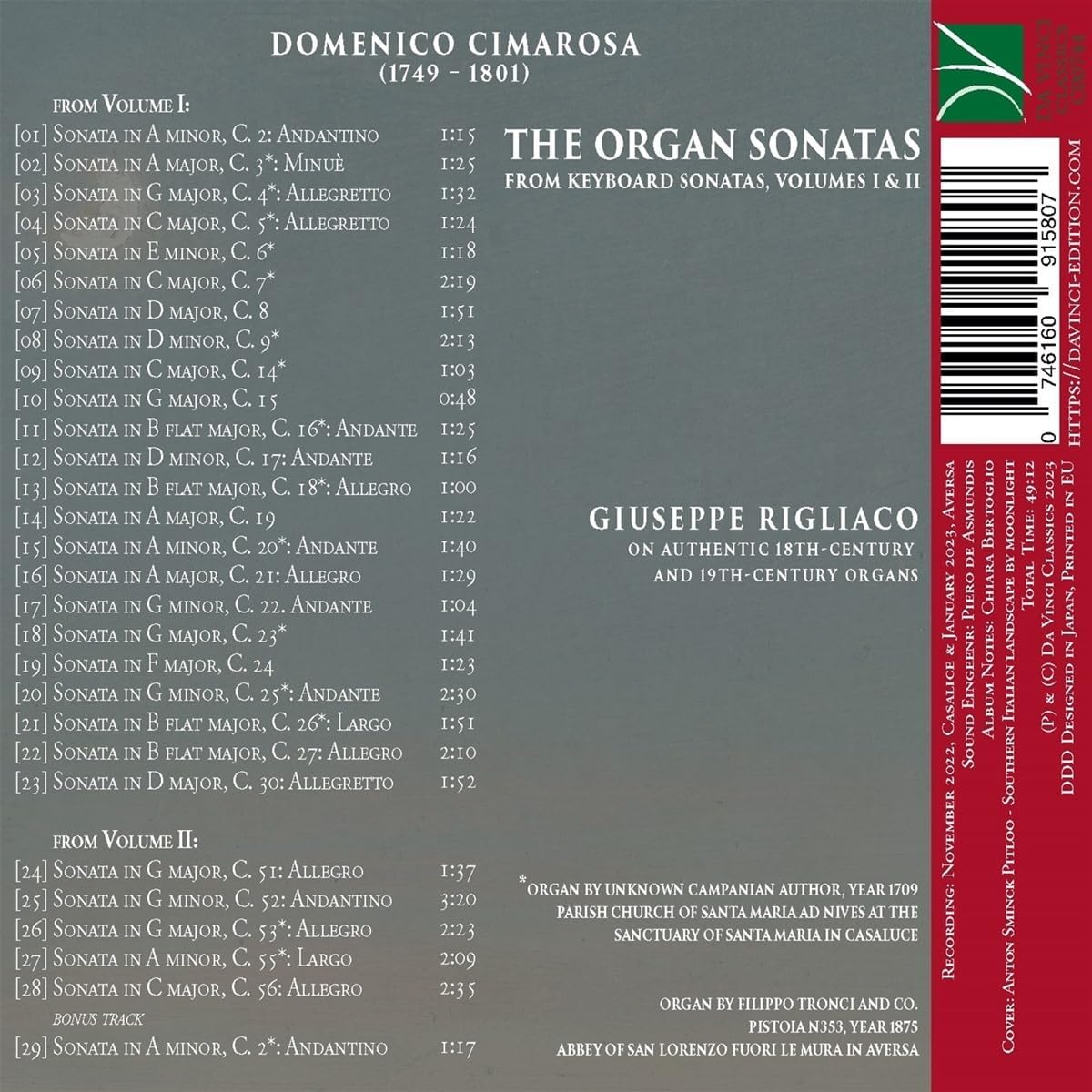 The Organ Sonatas