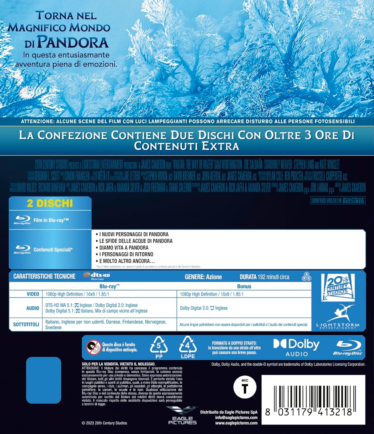 Avatar - La Via Dell'Acqua - (2 BD