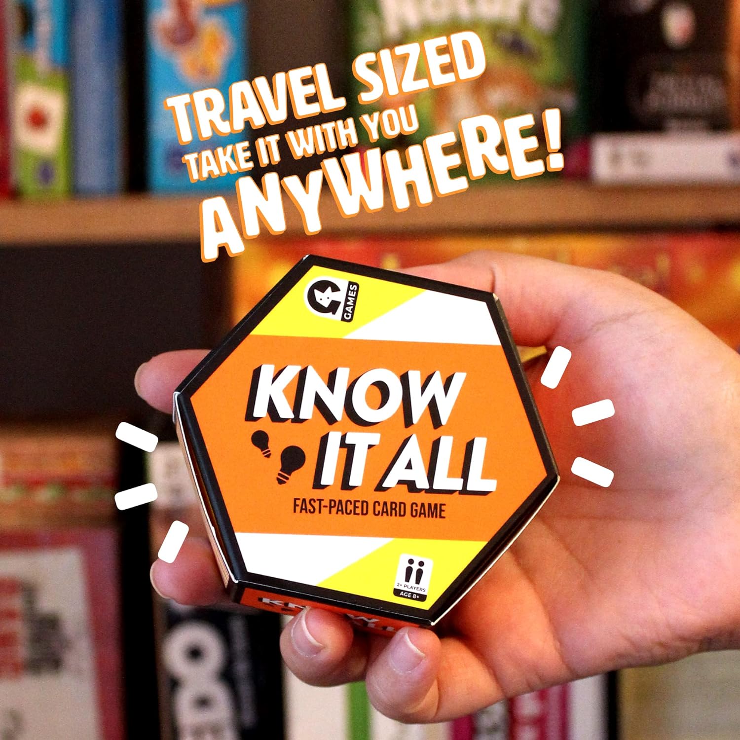 Ginger Fox - Know It All Fast-Paced Card Game. Games for Adults and Kids Ages 8 and Over. Use Your Wit and Speed to Correctly Answer Trivia Cards. Fun Family Games for Game Nights, Parties and More Kn