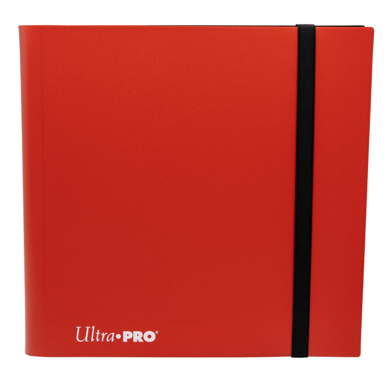 Ultra PRO - Eclipse 12-Pocket Apple Red PRO-Binder for 480 Cards Standard Size Cards, Protects Collectible Cards, Gaming Cards and Sports Cards In Ultra PRO Deck Protector Sleeves