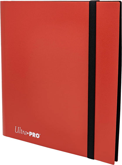 Ultra PRO - Eclipse 12-Pocket Apple Red PRO-Binder for 480 Cards Standard Size Cards, Protects Collectible Cards, Gaming Cards and Sports Cards In Ultra PRO Deck Protector Sleeves