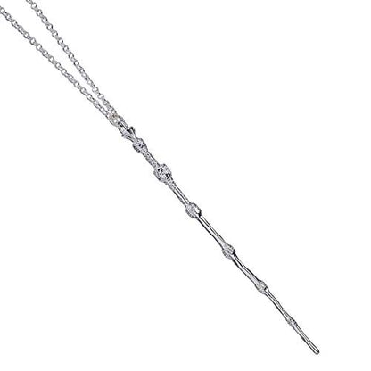 Harry Potter Sterling Silver EXCLUSIVE AMAZON Professor Dumbledore Wand Necklace by The Carat Shop