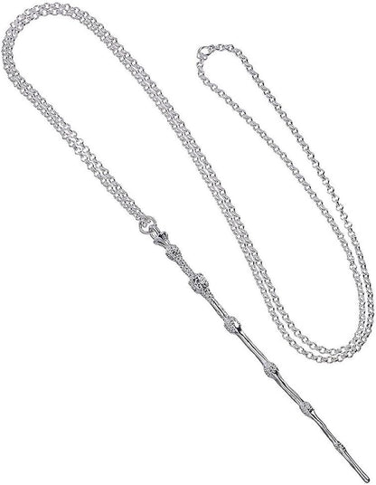 Harry Potter Sterling Silver EXCLUSIVE AMAZON Professor Dumbledore Wand Necklace by The Carat Shop