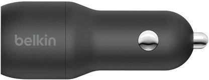 Belkin Dual USB Car Charger 24W (Boost Charge Dual Port Car Charger, 2-Port USB Car Charger) iPhone Car Charger, Android Car