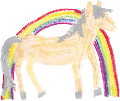 Stockmar Wax Crayons - Anniversary Rainbow Edition with 6 Colourful Colouring Pencils and 2 Blocks of Wax, Packed in a Practical Tin Case, Ideal for Nursery, Suitable for Children from 3 Years