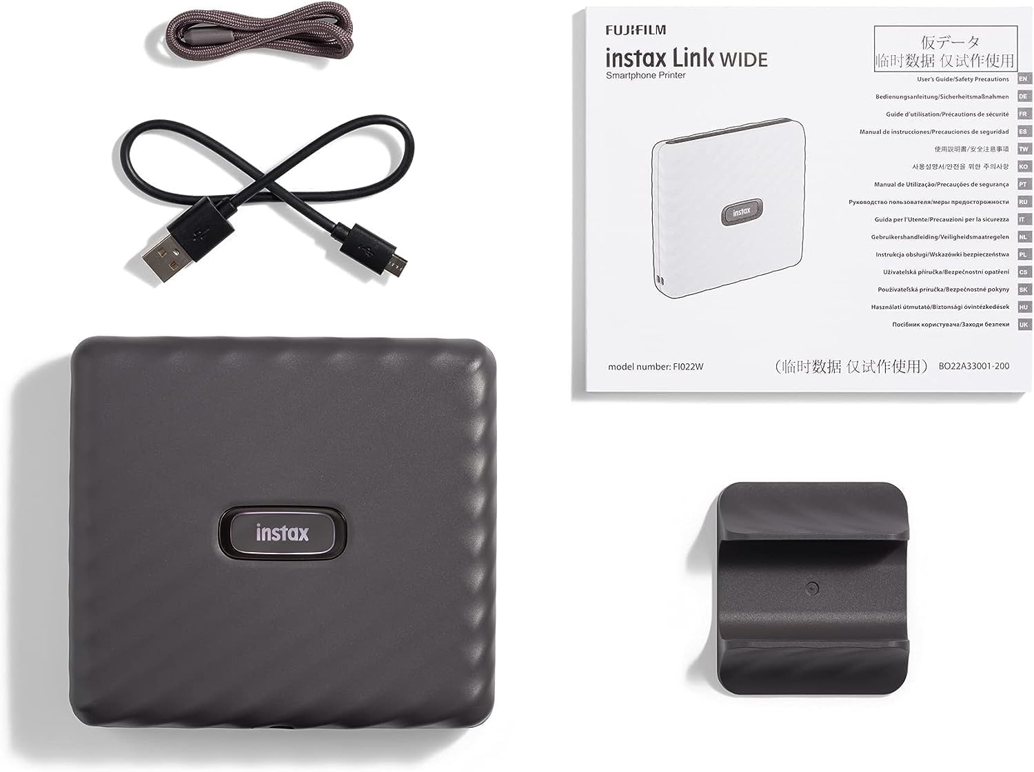 instax LINK WIDE smartphone printer