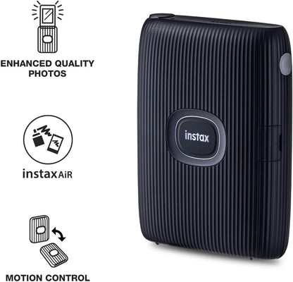 instax mini LINK2 mini film format portable smartphone instant photo printer, multiple templates, SPACE BLUE