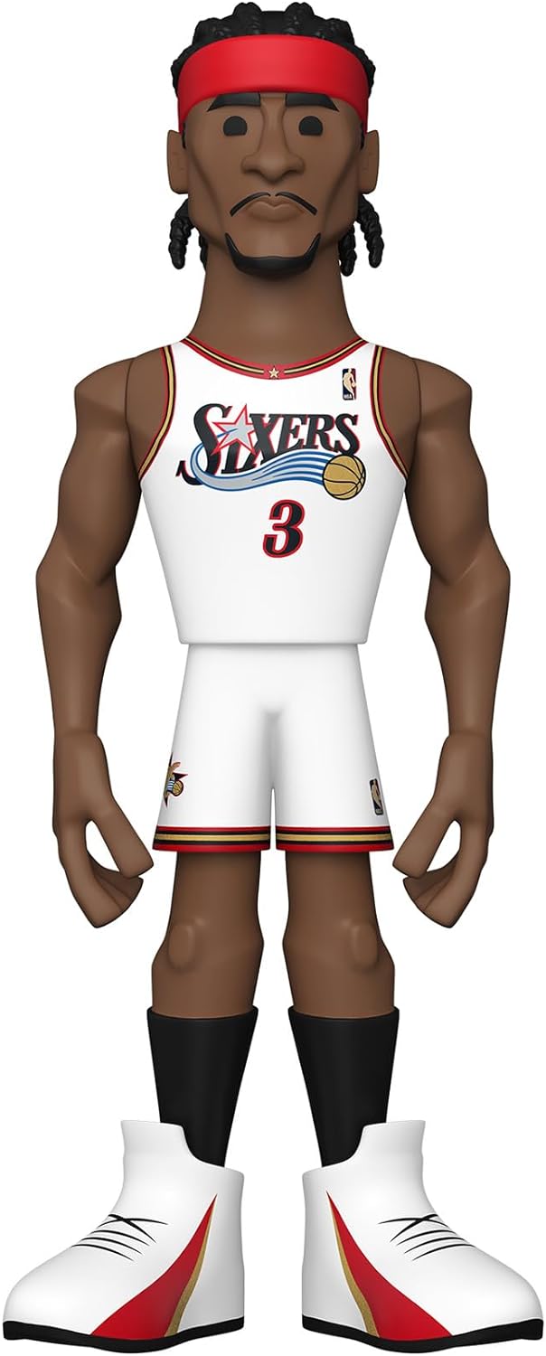 Funko Gold 5" NBA Legends: 76ers - Allen Iverson Iverson - 1/6 Odds for Rare Chase Variant - Collectable Vinyl Action Figure - Birthday Gift Idea - Official Merchandise - Ideal Toy for Sports Fans