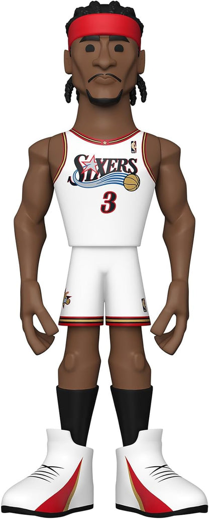 Funko Gold 5" NBA Legends: 76ers - Allen Iverson Iverson - 1/6 Odds for Rare Chase Variant - Collectable Vinyl Action Figure - Birthday Gift Idea - Official Merchandise - Ideal Toy for Sports Fans