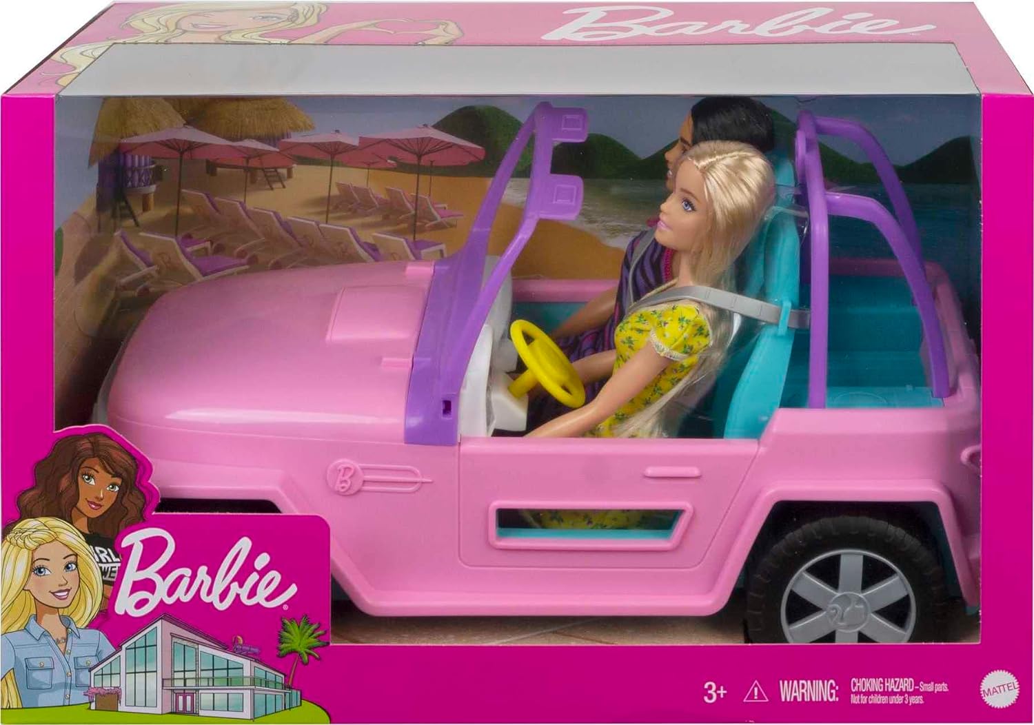 Barbie - Vehicle and 2 Dolls (GVK02)
