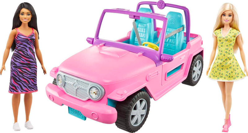 Barbie - Vehicle and 2 Dolls (GVK02)