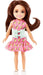 Barbie Toys, Chelsea Doll, 6-Inch Small Doll with Brace for Scoliosis Spine Curvature, Brunette Wearing Pink Lightning Bolt Dress