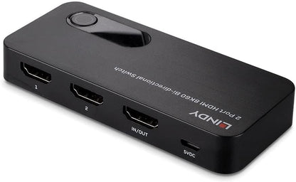 LINDY SW HDMI 2.1 2x1 1x2 Bi 8K60 HDR bk 38339