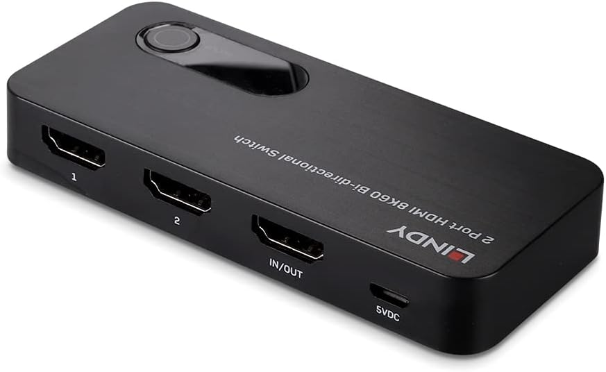 LINDY SW HDMI 2.1 2x1 1x2 Bi 8K60 HDR bk 38339