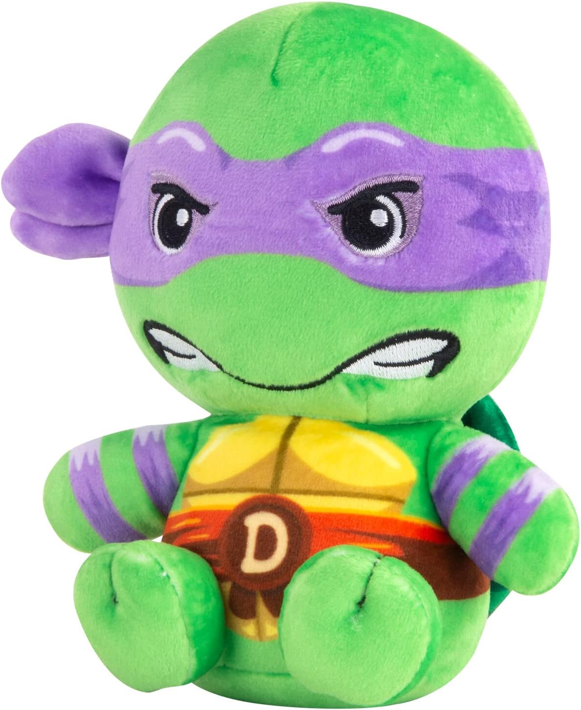 Club Mocchi Mocchi Teenage Mutant Ninja Turtles Donatello Junior Plush Toy - Collectible TMNT Soft Toys - Officially Licensed Superhero Toys - Desk Buddy Action Figures - Ninja Kids Toys 3+ Years