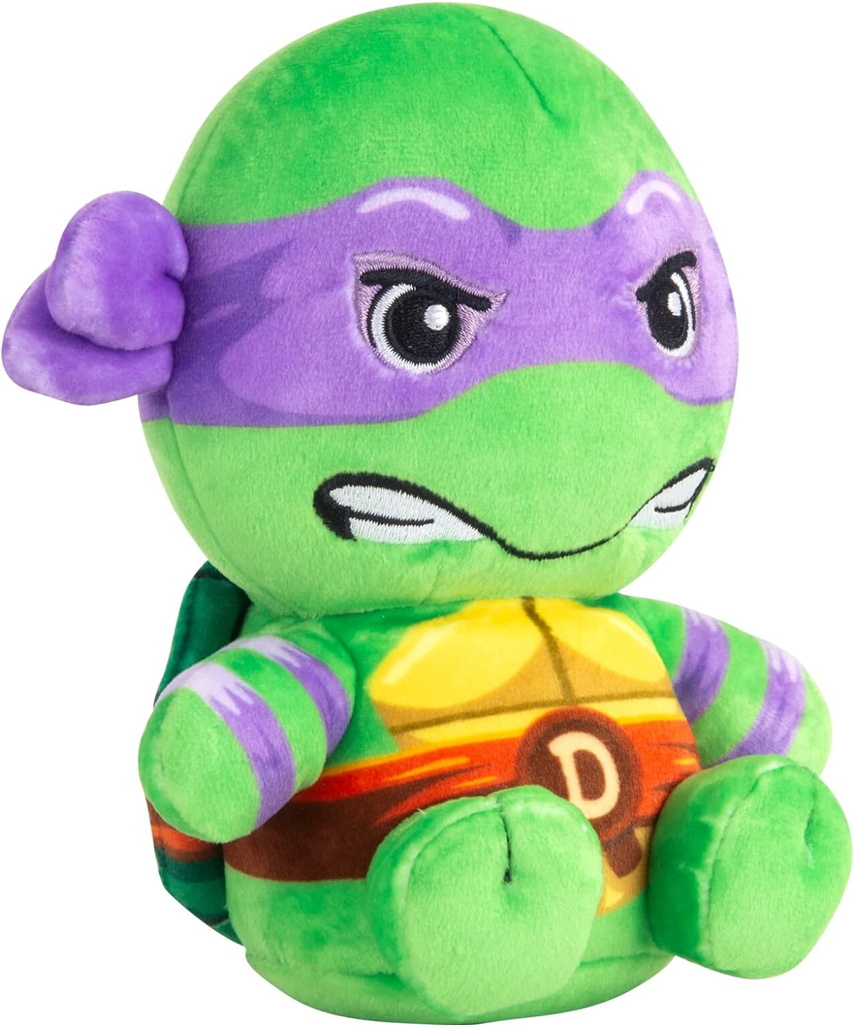 Club Mocchi Mocchi Teenage Mutant Ninja Turtles Donatello Junior Plush Toy - Collectible TMNT Soft Toys - Officially Licensed Superhero Toys - Desk Buddy Action Figures - Ninja Kids Toys 3+ Years