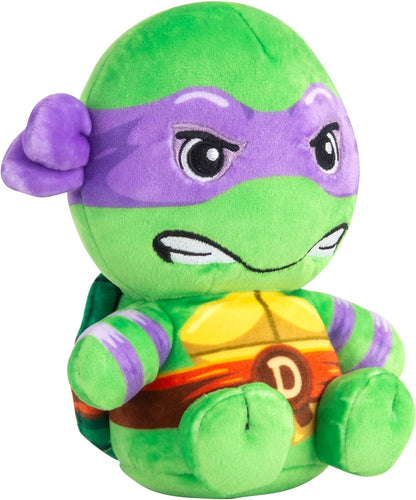 Club Mocchi Mocchi Teenage Mutant Ninja Turtles Donatello Junior Plush Toy - Collectible TMNT Soft Toys - Officially Licensed Superhero Toys - Desk Buddy Action Figures - Ninja Kids Toys 3+ Years