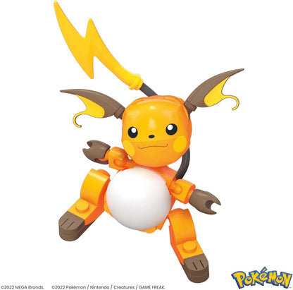MEGA Pokémon Evoluciones de Pikachu Pack 3 Figuras (Pichu, Pikachu y Raichu) Bloques de construcción, Juguete +7 años (Mattel HKT23