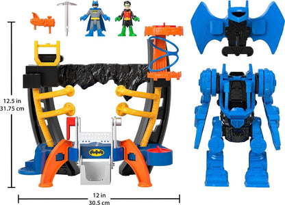 Imaginext DC Super Friends Batman Playset, Robo Command Center with Detachable 10-inch Robot plus Batman and Robin Figures, HML02