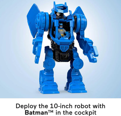 Imaginext DC Super Friends Batman Playset, Robo Command Center with Detachable 10-inch Robot plus Batman and Robin Figures, HML02