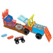 Hot Wheels Monster Trucks Arena Smashers Color Shifters 5-Alarm Rescue with 1 Color Shifter Monster Truck, 2 Crushable Cars and 1 Detachable Semi Rig, HPN73