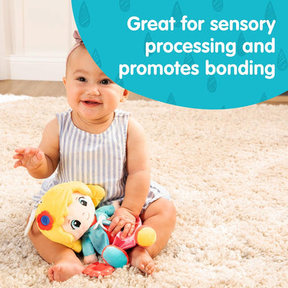 LAMAZE My Friend Olivia - Clip & Go Pram Baby Toys 0-6 Months - Sensory Toys for Babies' Development - Soft Cuddly Dolls for Girls - Expertly Designed Newborn Toys - Baby Essentials for Newborn & Up