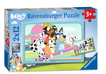 Ravensburger 5693 Bluey Jigsaw Puzzles for Kids Age 3 Years Up-Toddler Toys-2x 12 Pieces