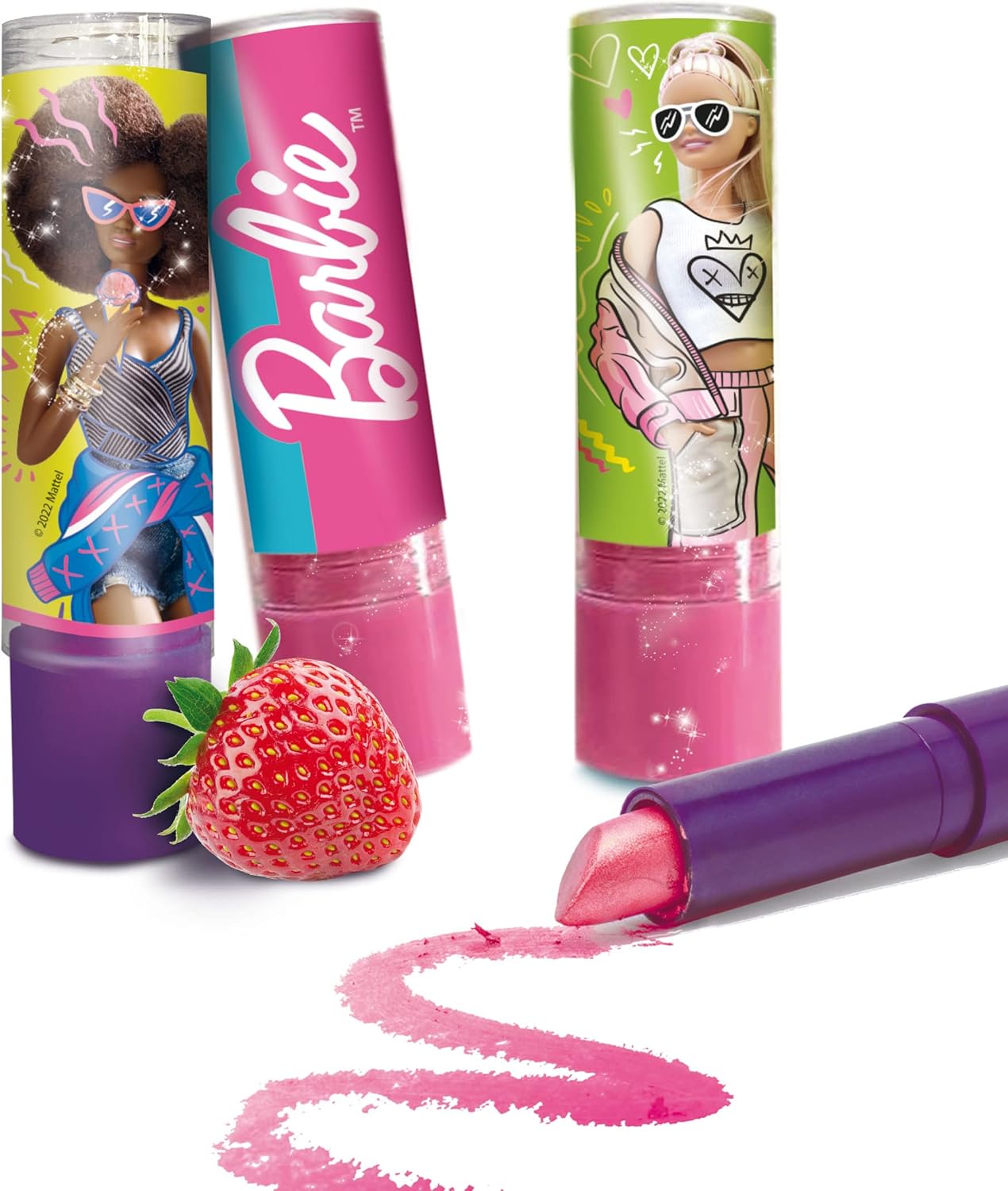 Lisciani - BARBIE My Lipstick Colour Change - Kreatives und unterhaltsames Spiel - Spielset - Erstellung von Lippenstiften, die die Farbe ändern - Für Mädchen ab 5 Jahren