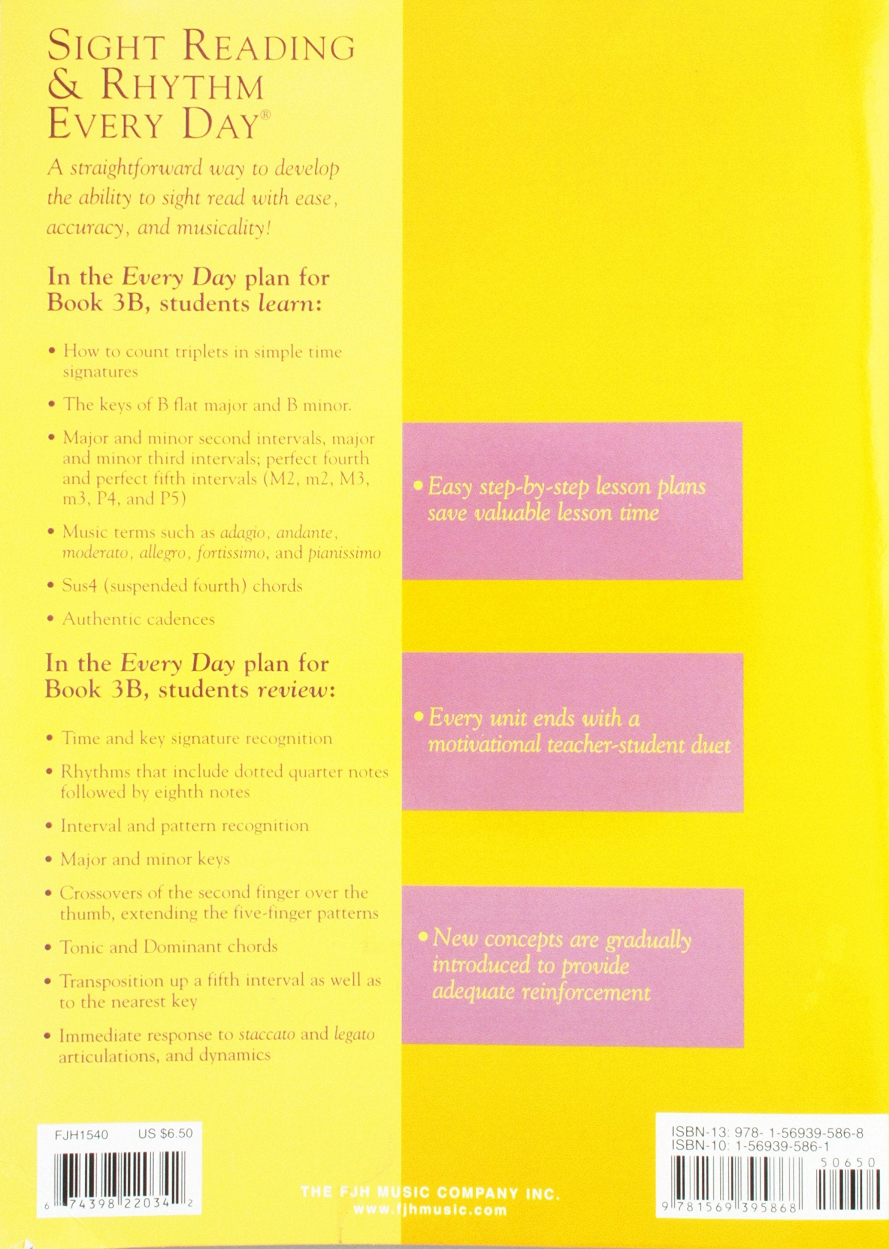 Sight Reading and Rhythm Every Day - Book 3B