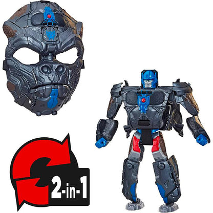 Transformers Toys Rise of the Beasts Film Optimus Primal 2-in-1 Converting Mask for Ages 6 and Up, 22.5 cm