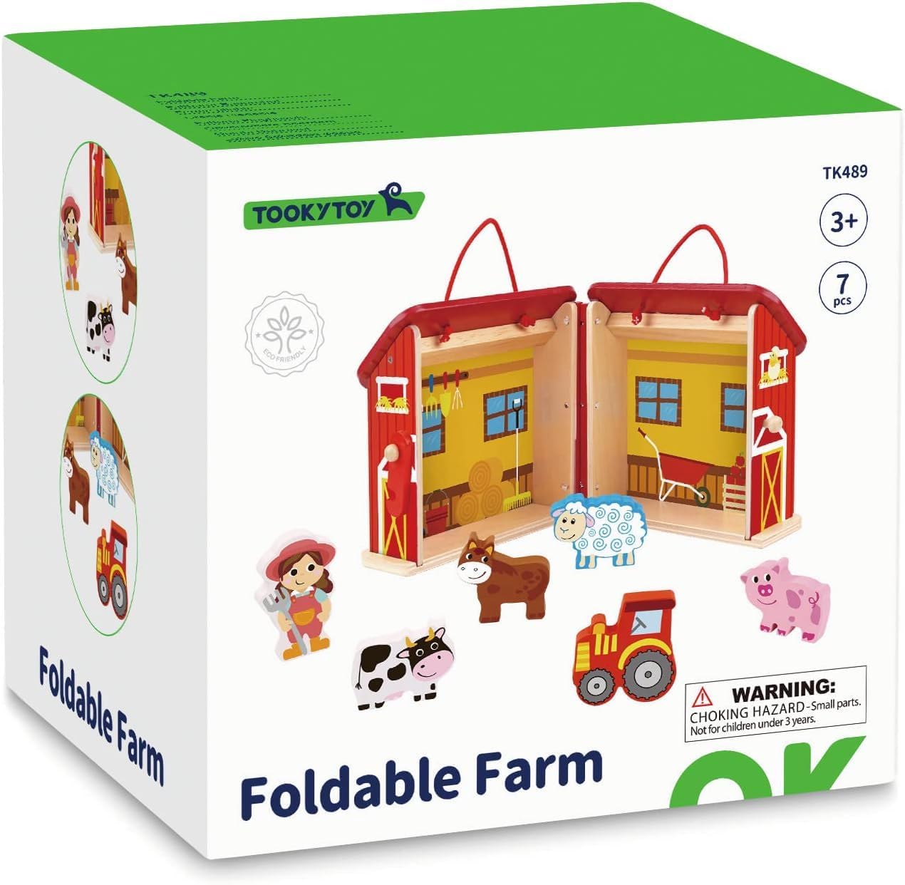 Tooky Toy TK489 Wooden Foldable Fire Station