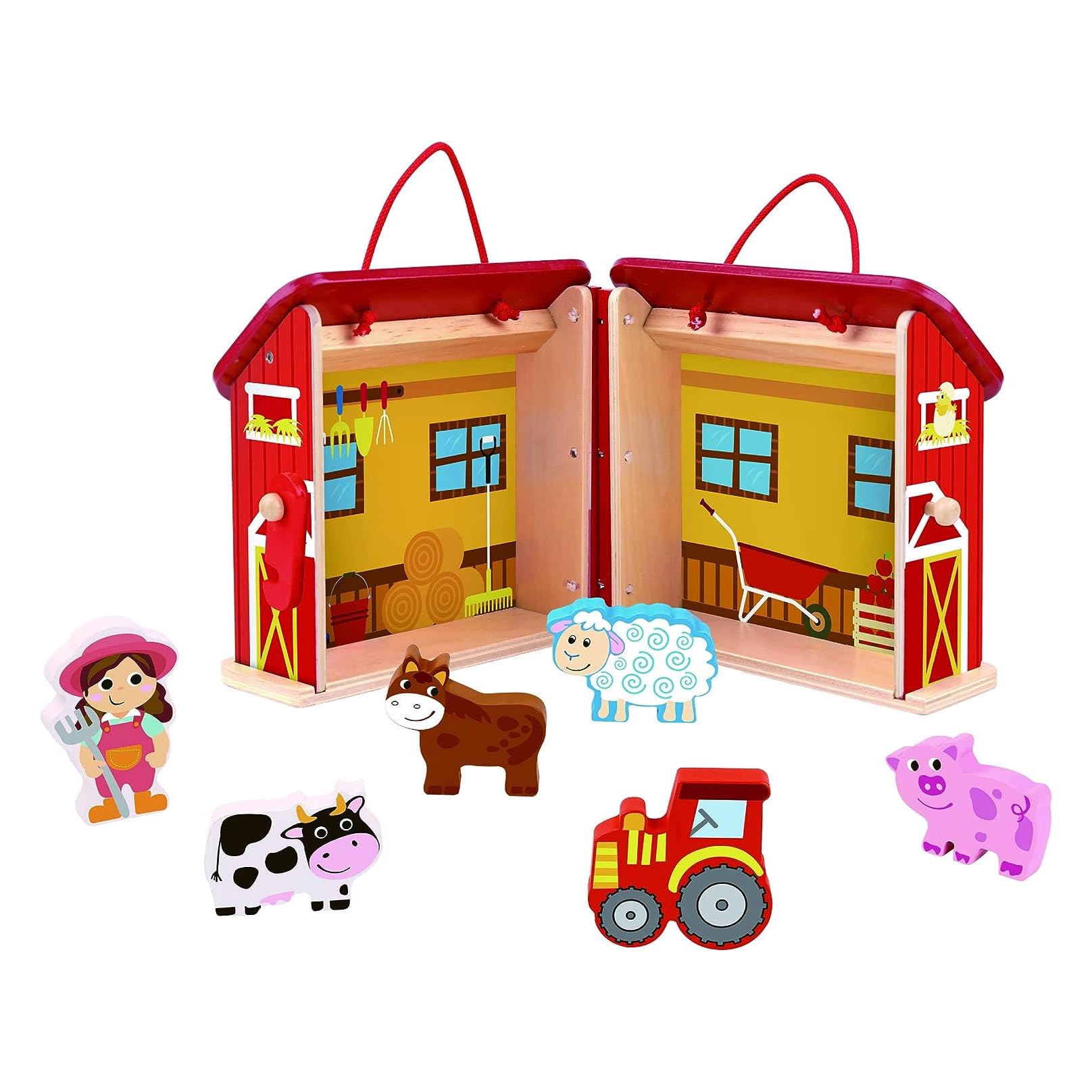 Tooky Toy TK489 Wooden Foldable Fire Station