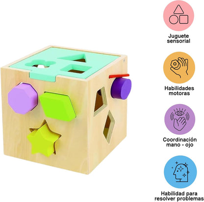 Tooky Toy Wooden Shape Sorter