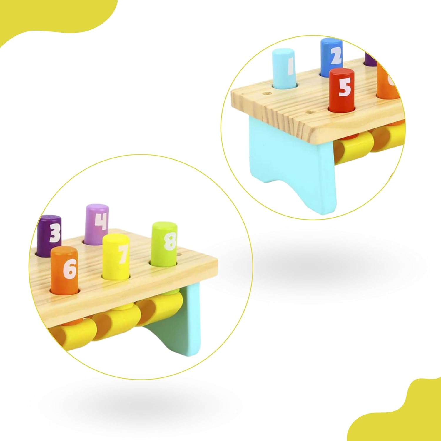Tooky Toy- Banco de Madera para Libra (921 TK495