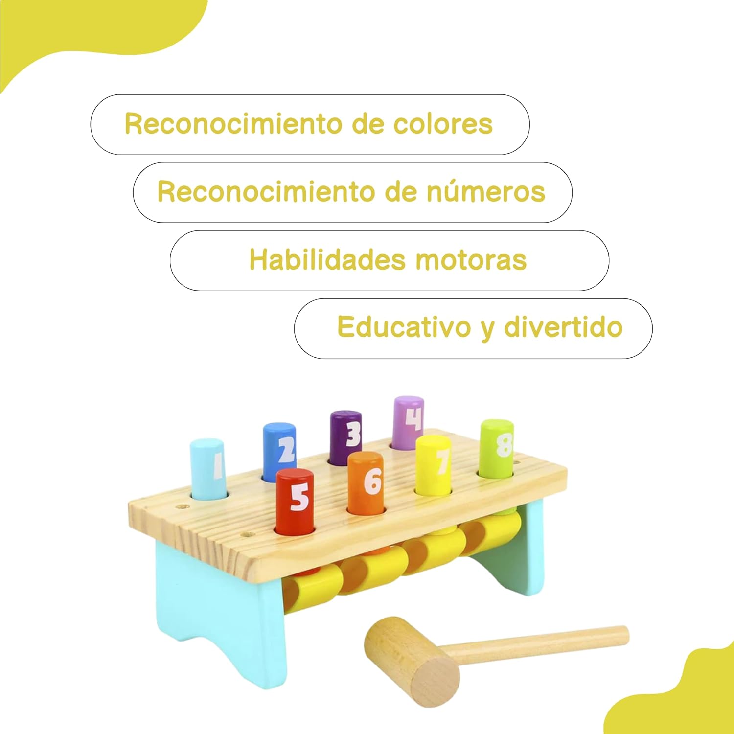 Tooky Toy- Banco de Madera para Libra (921 TK495