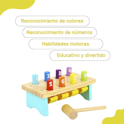 Tooky Toy- Banco de Madera para Libra (921 TK495