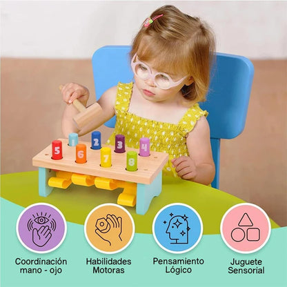 Tooky Toy- Banco de Madera para Libra (921 TK495