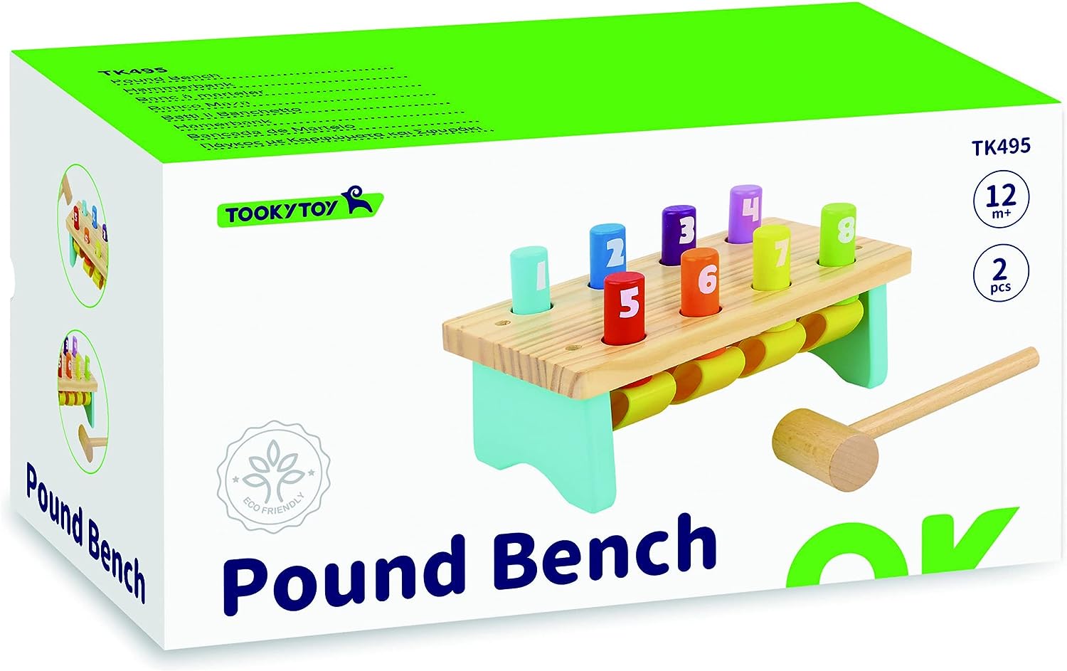 Tooky Toy- Banco de Madera para Libra (921 TK495