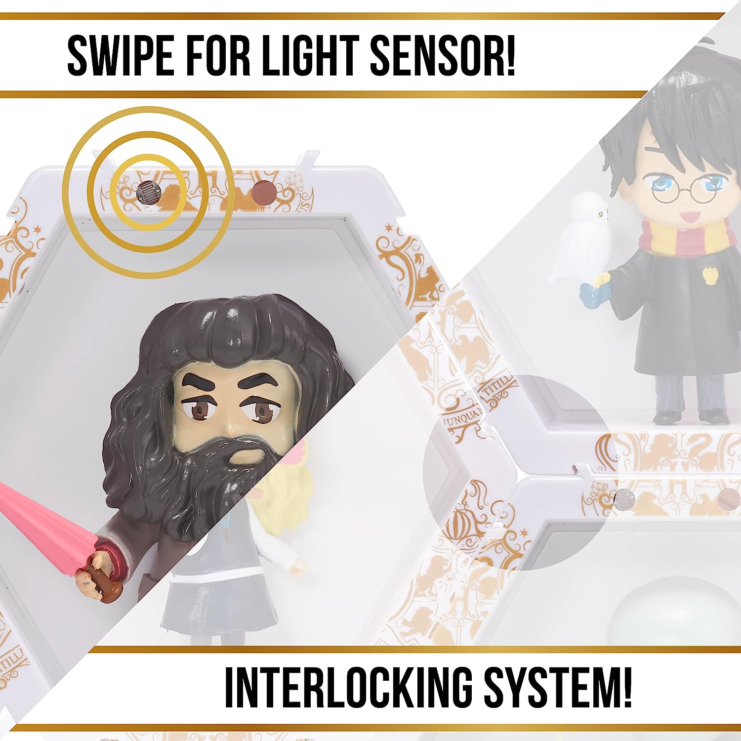 WOW! PODS Harry Potter Wizarding World Light-Up Bobble-Head | Official Collectable Toy Hagrid with Mystery Light Reveal | Collect Connect and Display | Number 215 in Collection