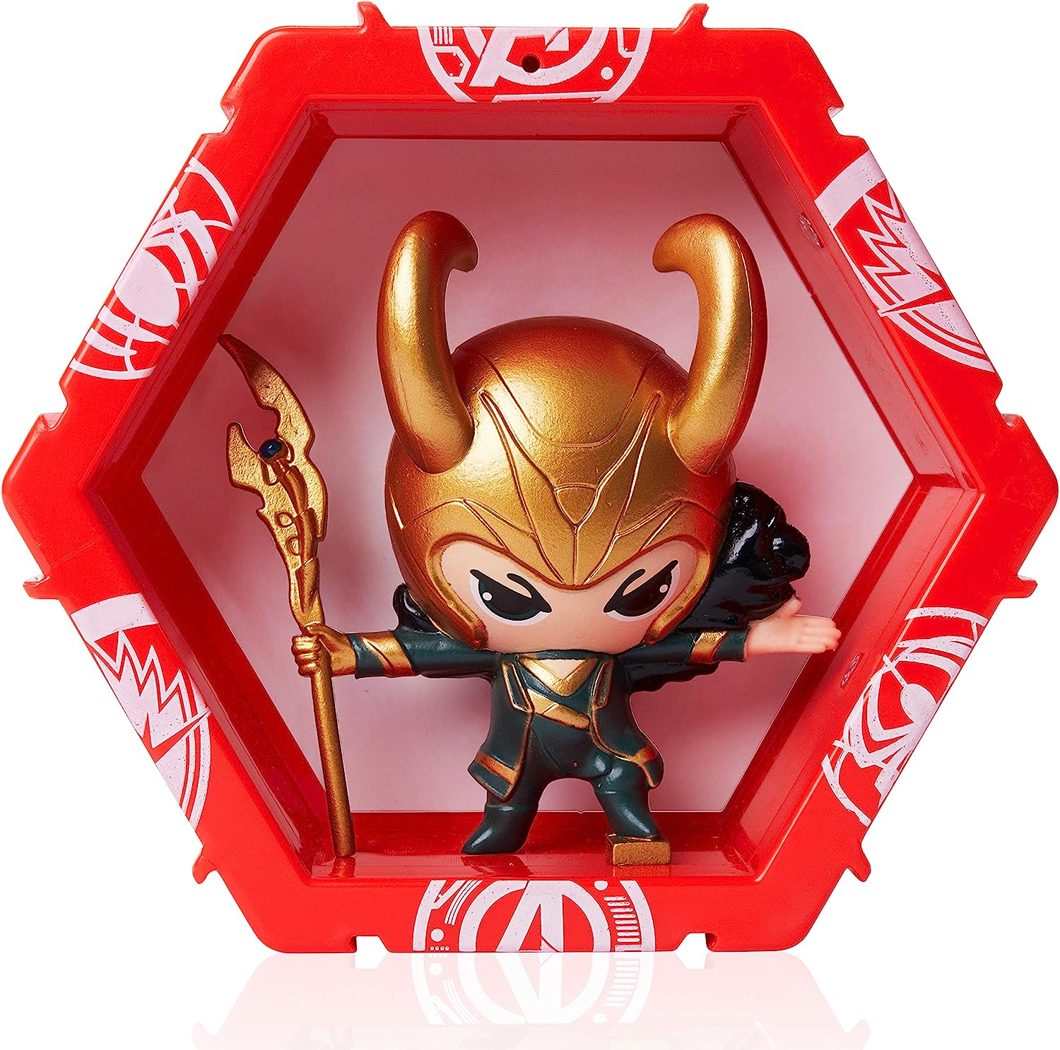 WOW! PODS Avengers Collection - Loki | Superhero Light-Up Bobble-Head Figure | Official Marvel Toys, Collectables & Gifts Loki Single