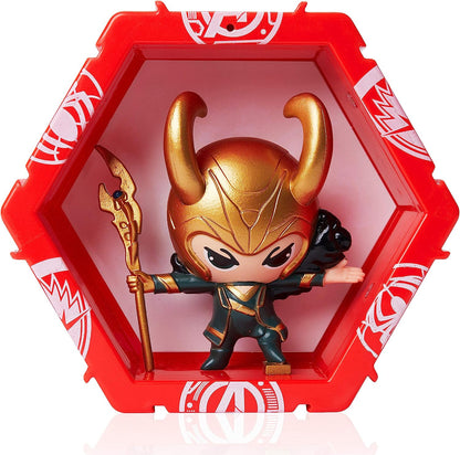 WOW! PODS Avengers Collection - Loki | Superhero Light-Up Bobble-Head Figure | Official Marvel Toys, Collectables & Gifts Loki Single
