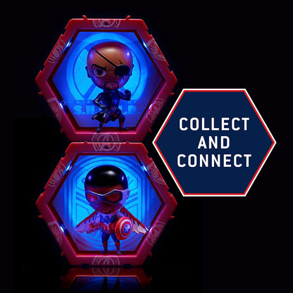 WOW! PODS - Colección Marvel - Nick Fury - Figura Coleccionable con luz y Sensor de Movimiento (Deqube 918MVL101643