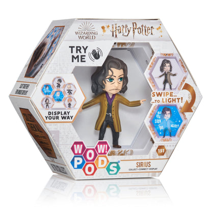 WOW! PODS Harry Potter Wizarding World Light-Up Bobble-Head Figure Series 2 | Official Collectable Toy - Sirius Black with Mystery Light Reveal | Collect Connect and Display