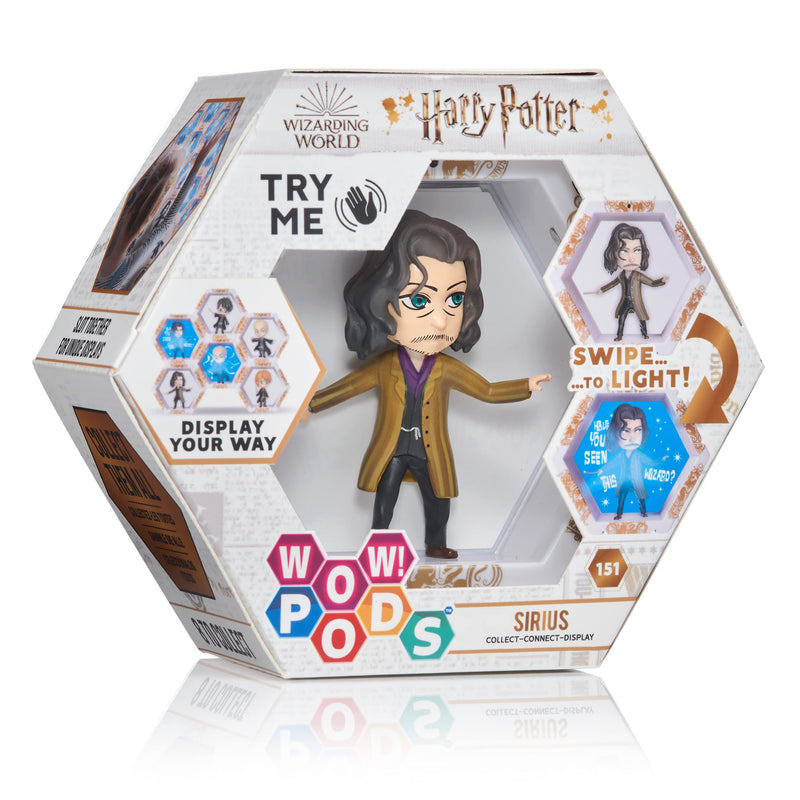 WOW! PODS Harry Potter Wizarding World Light-Up Bobble-Head Figure Series 2 | Official Collectable Toy - Sirius Black with Mystery Light Reveal | Collect Connect and Display