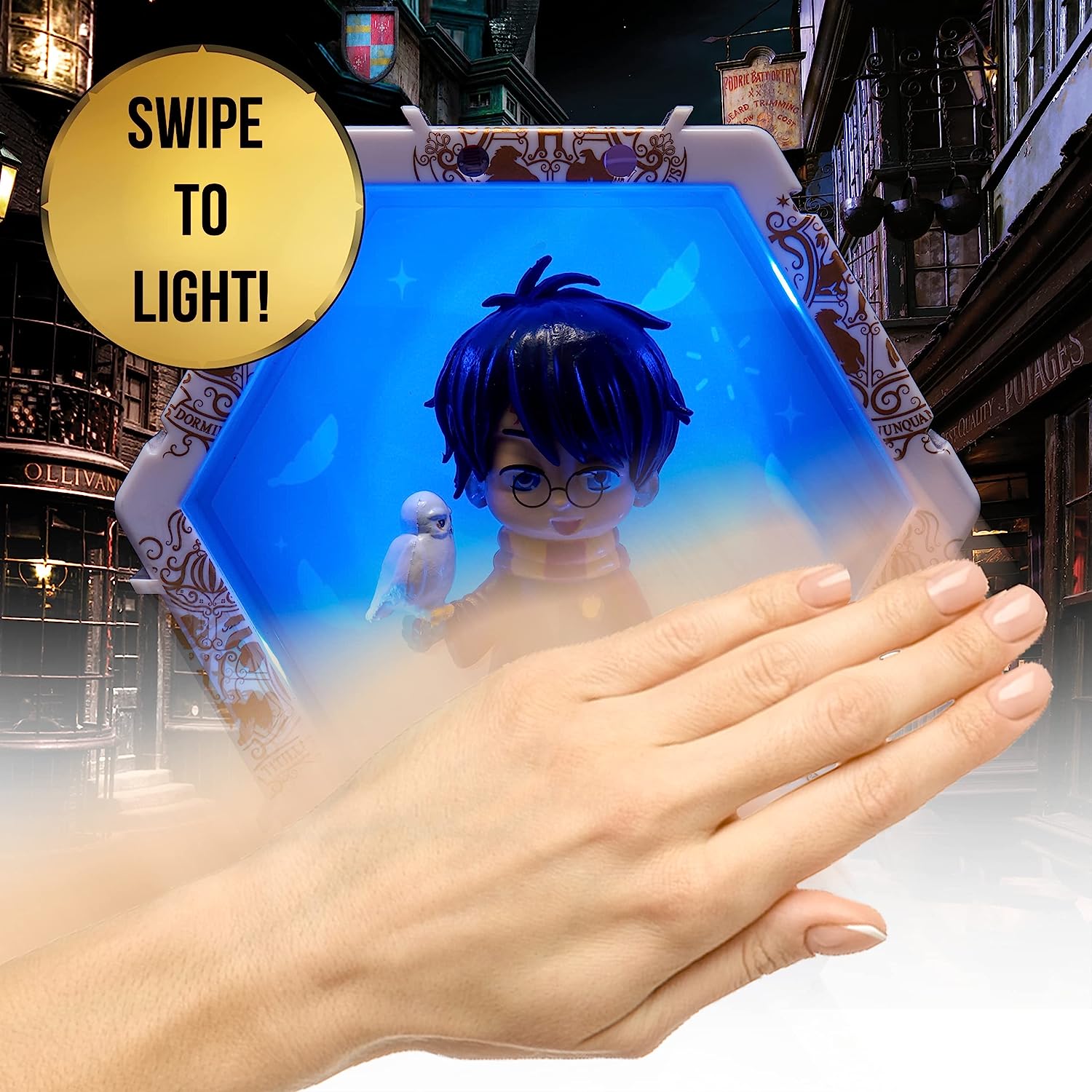 WOW! PODS Harry Potter and Hedwig Wizarding World Light-Up Bobble-Head | Official Collectable Toy with Mystery Light Reveal | Collect Connect and Display | Number 213 in Collection